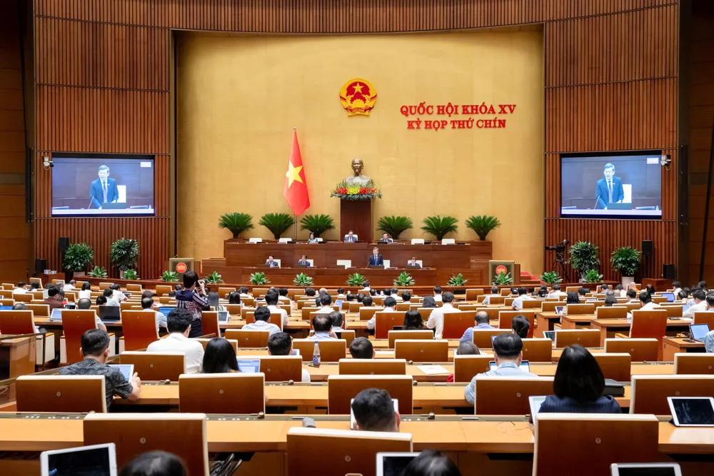 Quang cảnh hội trường Diên Hồng, chiều 26-5. Ảnh: QUANG PHÚC HT .jpg
