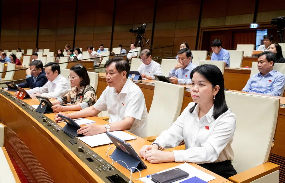 BQH dự phiên thảo luận. Ảnh: VIẾT CHUNG 111.jpeg