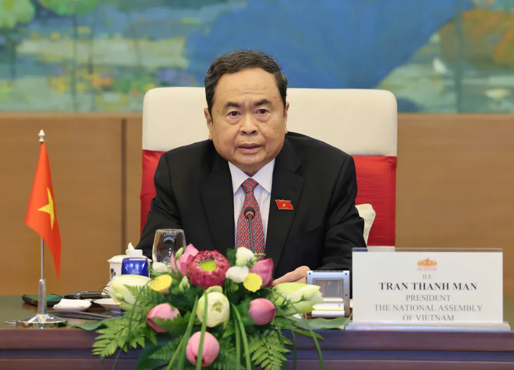 Chủ tịch Quốc hội Trần Thanh Mẫn. Ảnh: QUANG PHÚC MẪN Litva.jpeg