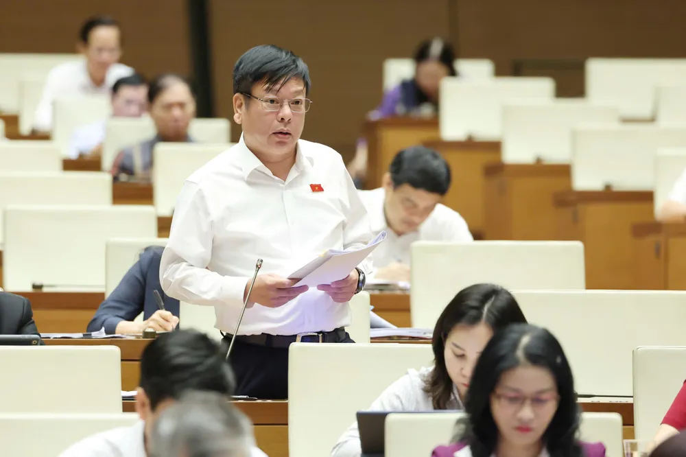 ĐB Nguyễn Trường Giang (Đắk Nông), Phó Chủ nhiệm Ủy ban Pháp luật và Tư pháp. Ảnh: QUANG PHÚC TRƯỜNG GIANG .jpg