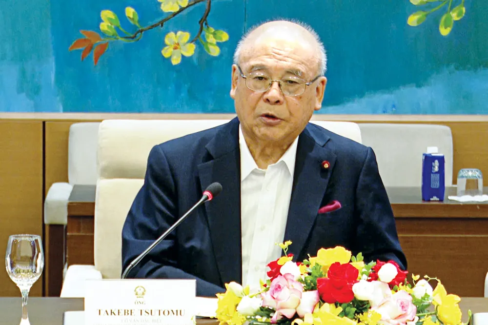 Cố vấn đặc biệt Liên minh Nghị sĩ hữu nghị Việt - Nhật Takebe Tsutomu tsutomo.jpg