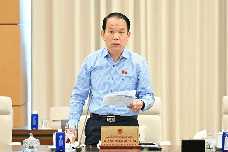 Chủ nhiệm Ủy ban Pháp luật và Tư pháp Hoàng Thanh Tùng băn khoăn về nội dung ủy quyền trong dự thảo luật TÙNG.jpg