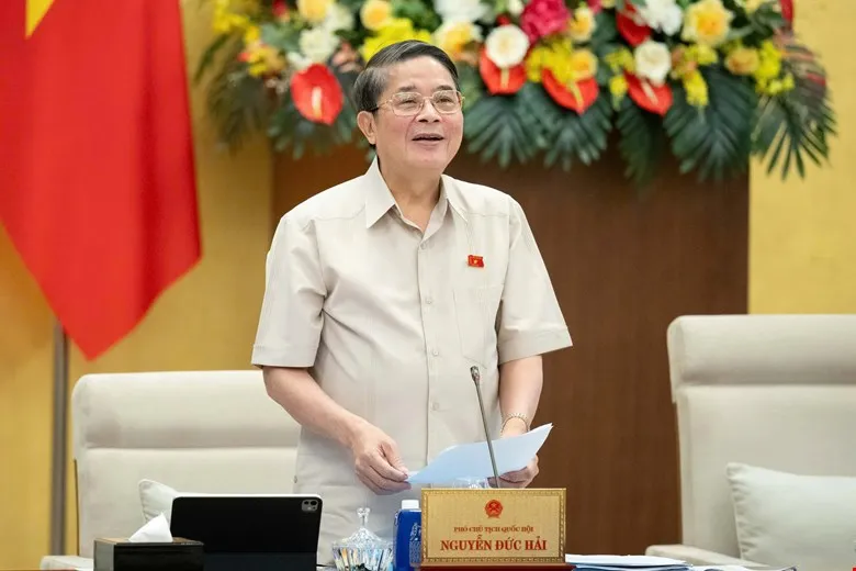 Der stellvertretende Vorsitzende der Nationalversammlung, Nguyen Duc Hai, leitete die Sitzung. HẢI .jpg