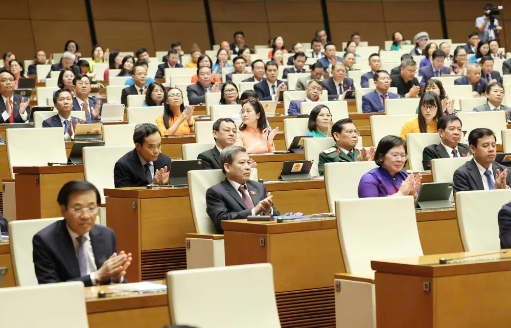 Quang cảnh hội trường Diên Hồng sáng 20-10. Ảnh: QUANG PHÚC D.jpeg