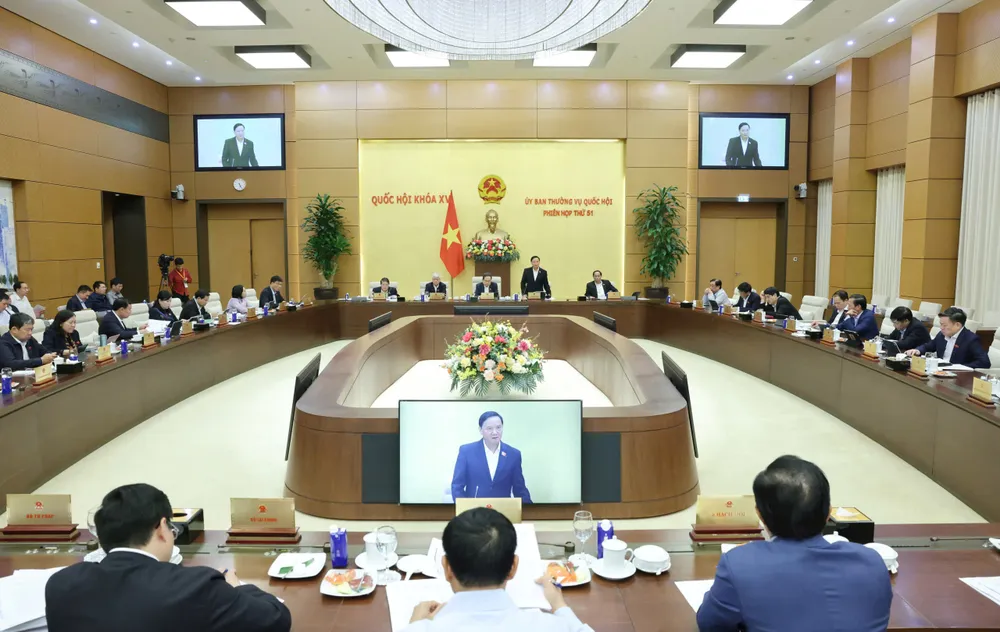 Scene of the 51st session of the National Assembly Standing Committee, afternoon of November 24. Photo: QUANG PHUC QC 1.jpg