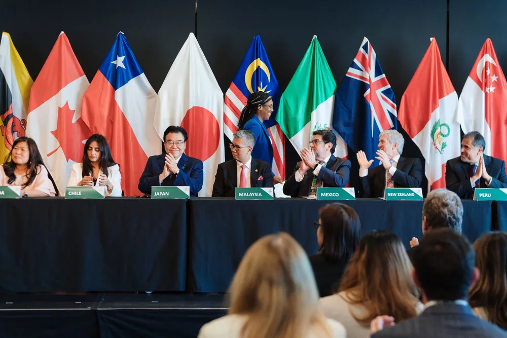 Quang cảnh buổi lễ ký kết tại New Zealand Ảnh: Đại sứ quán Anh tại Việt Nam