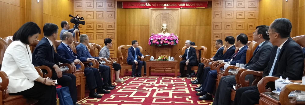 Quang cảnh buổi tiếp. Ảnh: ĐỖ CAO 5.jpg