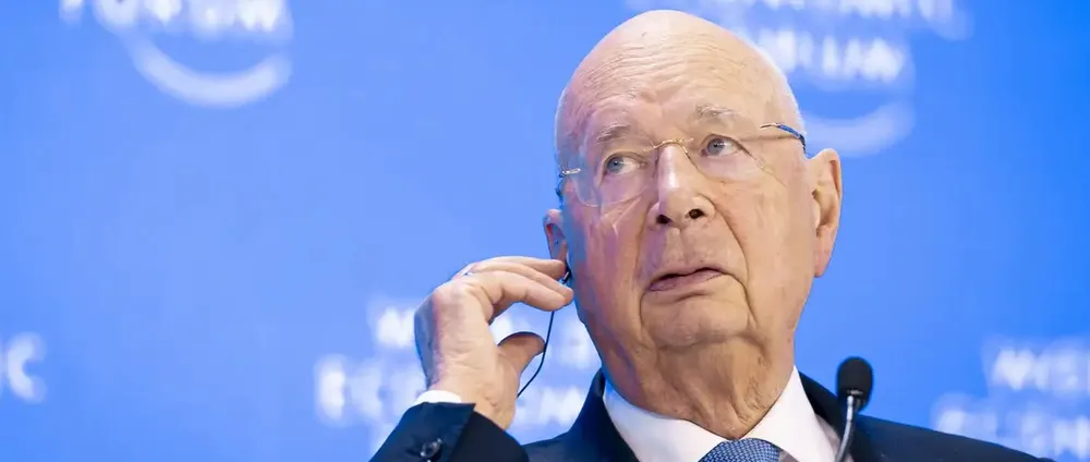 Nhà sáng lập WEF Klaus Schwab. Ảnh: MICHAEL BUHOLZER/KEYSTONE/PICTURE ALLIANCE WEF.jpg