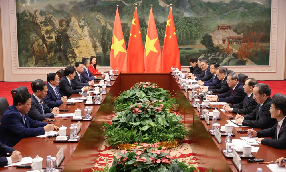 Quang cảnh cuộc hội đàm. Ảnh: BAOCHINHPHU.VN img6391-17507684963101219848784.jpg