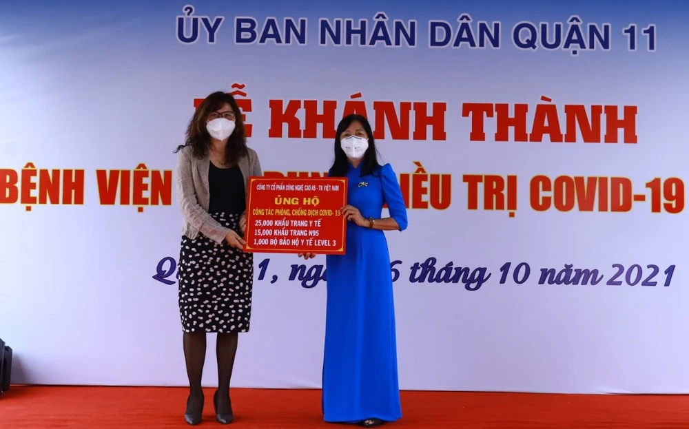 Quận 11 khánh thành Bệnh viện thu dung, điều trị Covid-19 quy mô 900 giường ảnh 3 Quận 11 khánh thành Bệnh viện thu dung, điều trị Covid-19 quy mô 900 giường ảnh 3