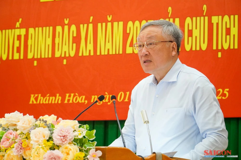 Phó Thủ tướng Thường trực Nguyễn Hòa Bình phát biểu. Ảnh: HIẾU GIANG dasua-04577.jpg