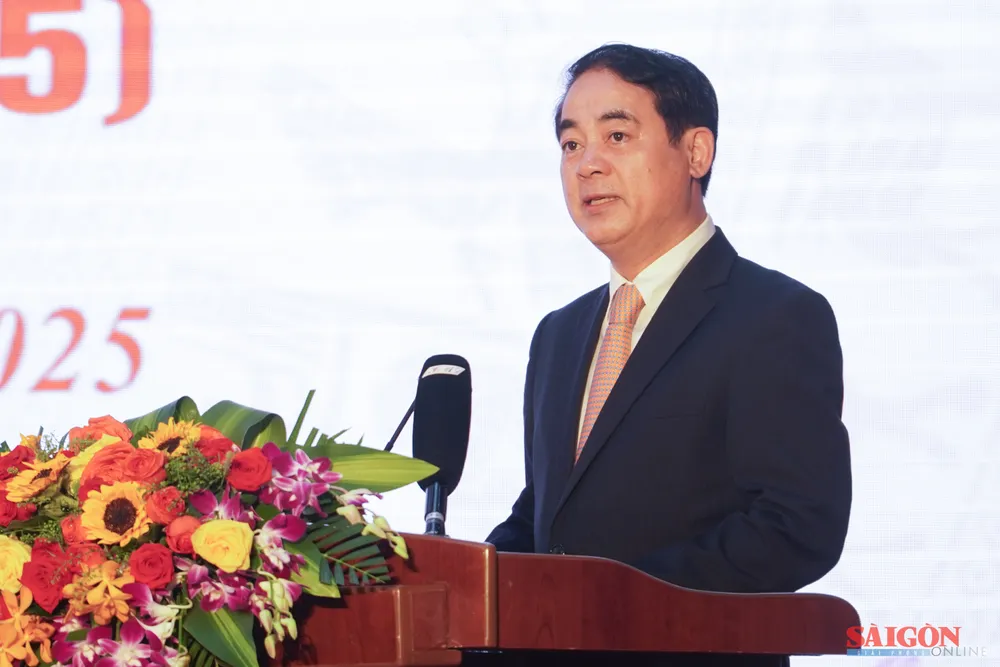 Bí thư Tỉnh ủy Khánh Hòa Nghiêm Xuân Thành phát biểu chào mừng. Ảnh: HIẾU GIANG dasua-06746.jpg