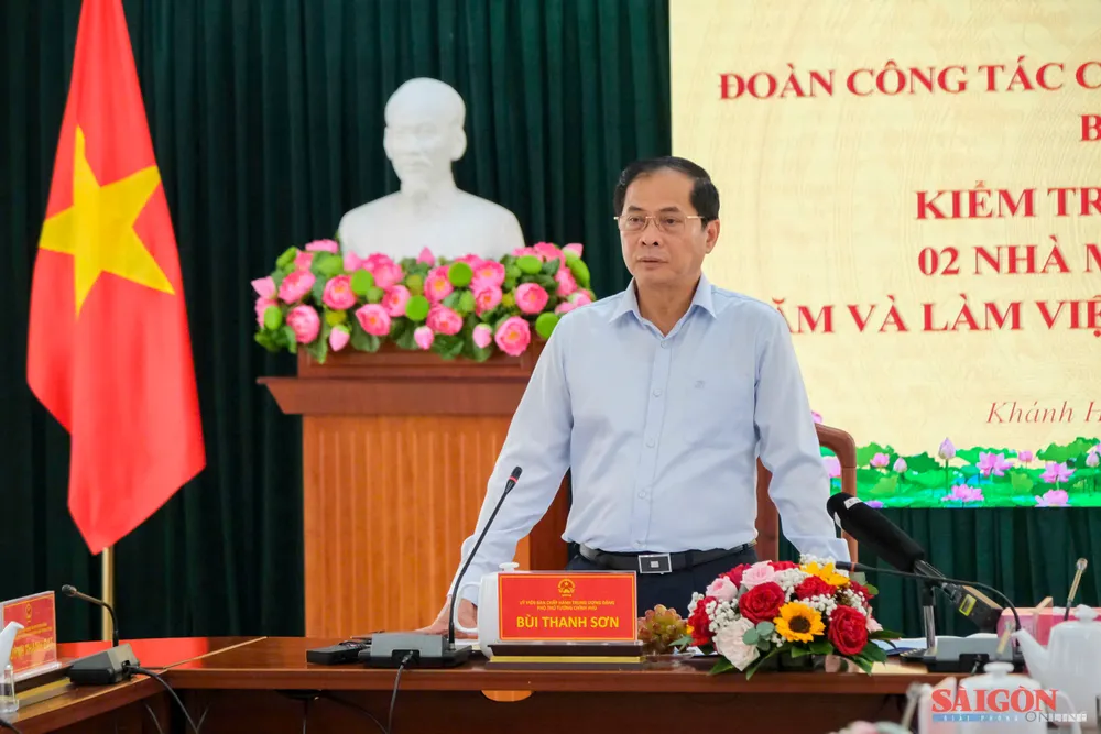 Phó Thủ tướng Bùi Thanh Sơn phát biểu kết luận. Ảnh: HIẾU GIANG dasua-2.jpg