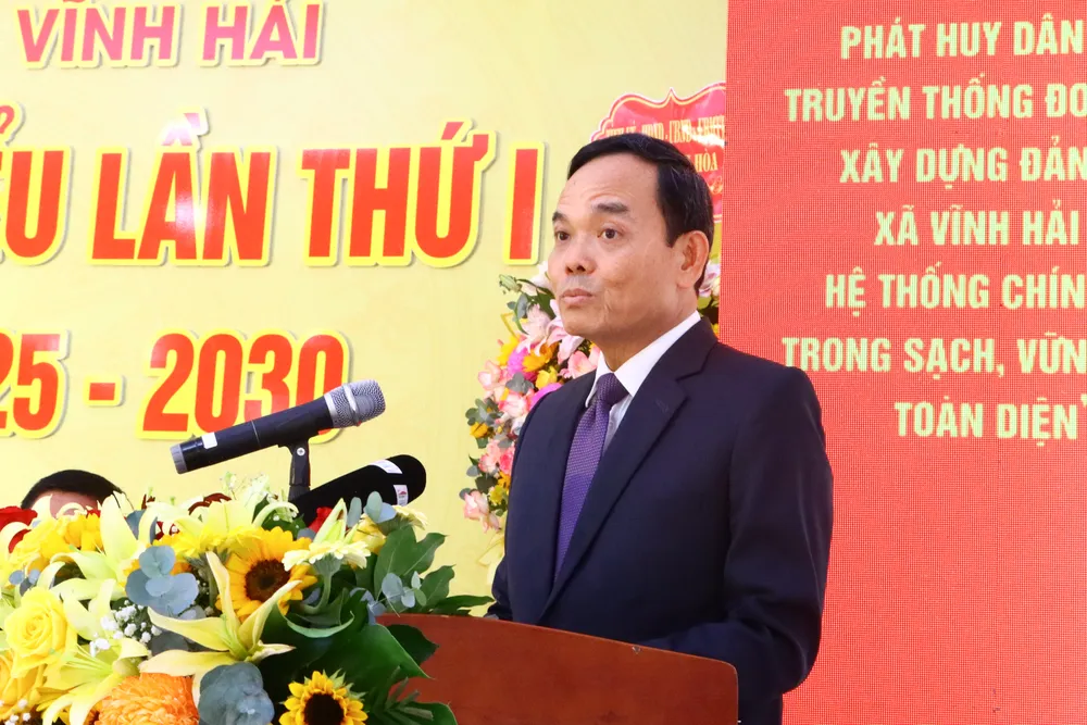 Trưởng Ban Chính sách, Chiến lược Trung ương Trần Lưu Quang phát biểu. Ảnh: H.G dasua--2.jpg
