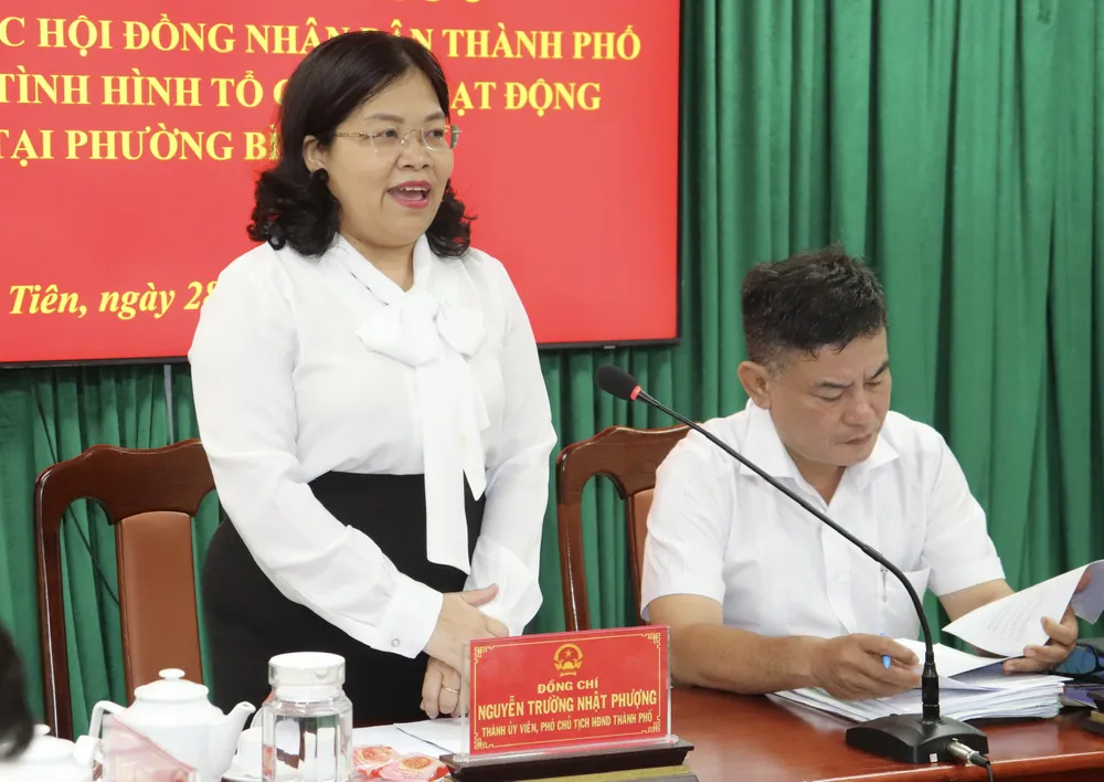 Đồng chí Nguyễn Trường Nhật Phượng phát biểu kết luận buổi làm việc z6849781174276_14b3a9c4cf5841c49781233a64c60f08.jpg