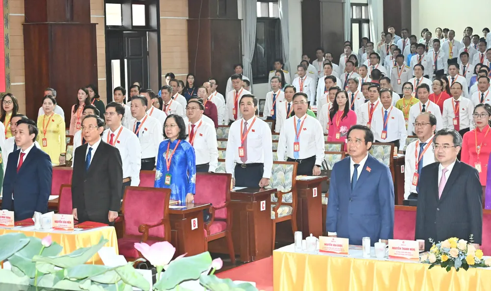 Đại biểu dự đại hội. Ảnh: VIỆT DŨNG z6936702089265_ee9f7b72d0857afbc432345065b40f52.jpg