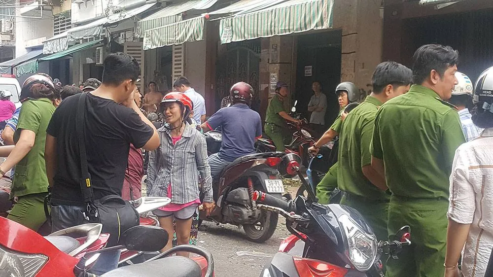 Khu vực nơi xảy ra vụ bắt tụ điểm cờ bạc