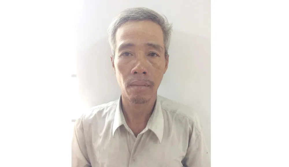 Đối tượng Thanh tại cơ quan công an.