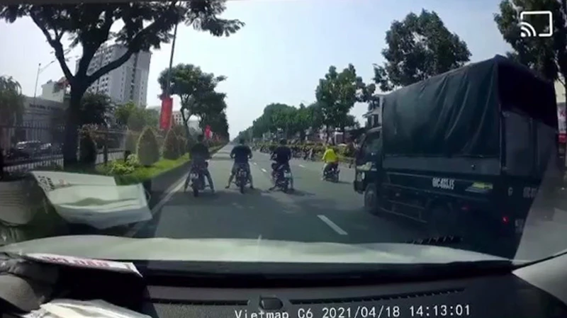 Hình ảnh vụ việc cắt từ clip