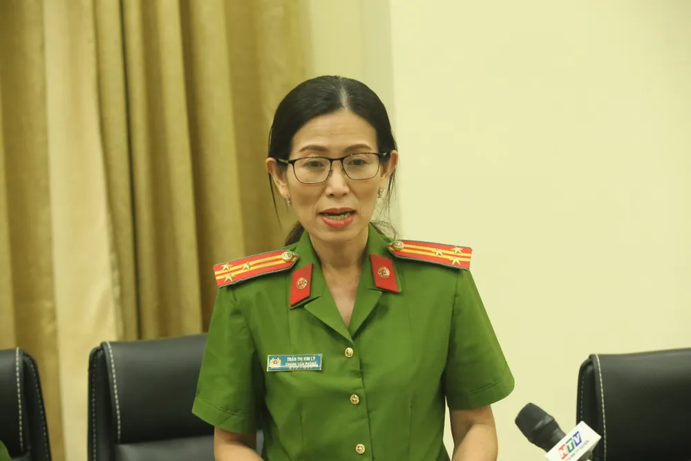 Thượng tá Trần Thị Kim Lý, Chánh Văn phòng Cơ quan CSĐT (PC01), Công an TPHCM. Ảnh: CHÍ THẠCH