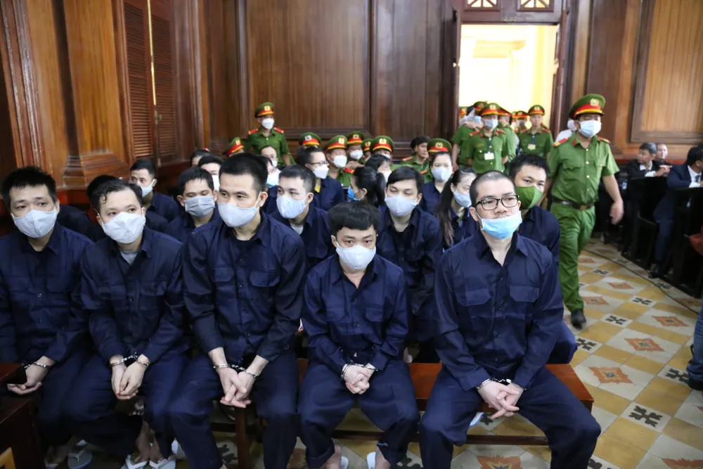 Các bị cáo tại tòa Các bị cáo tại tòa