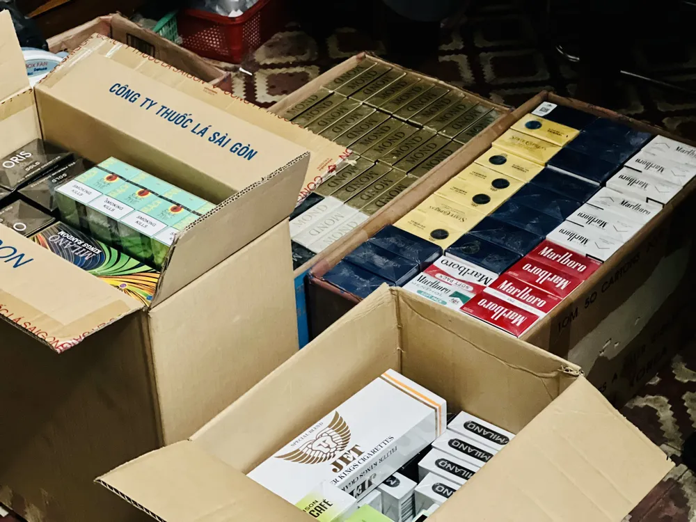 Thuốc lá lậu thu giữ Thuốc lá lậu thu giữ