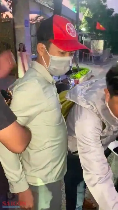 Nghi phạm Nu lúc bị trinh sát công an bắt giữ