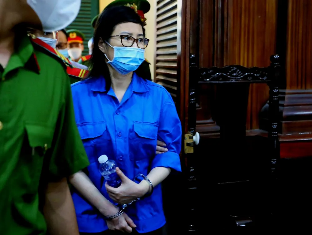 Bị cáo Hoàng Thị Thúy Nga tại tòa