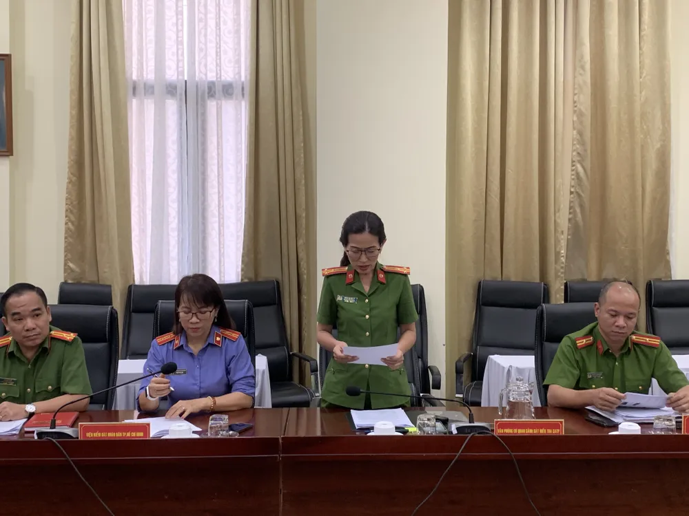 Lãnh đạo các đơn vị tại buổi họp báo cung cấp thông tin. Ảnh: CHÍ THẠCH Lãnh đạo các đơn vị tại buổi họp báo cung cấp thông tin. Ảnh: CHÍ THẠCH