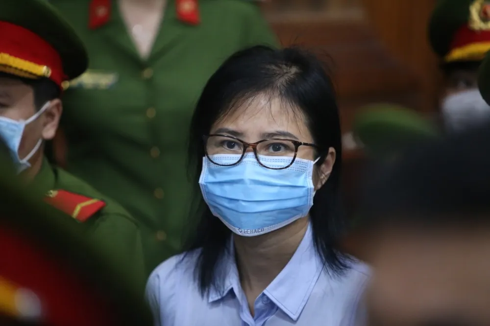 Bị cáo Hoàng Thị Thúy Nga tại tòa