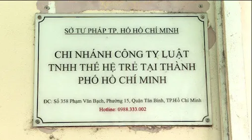Chi nhánh Công ty TNHH Luật Thế hệ trẻ. Chi nhánh Công ty TNHH Luật Thế hệ trẻ.