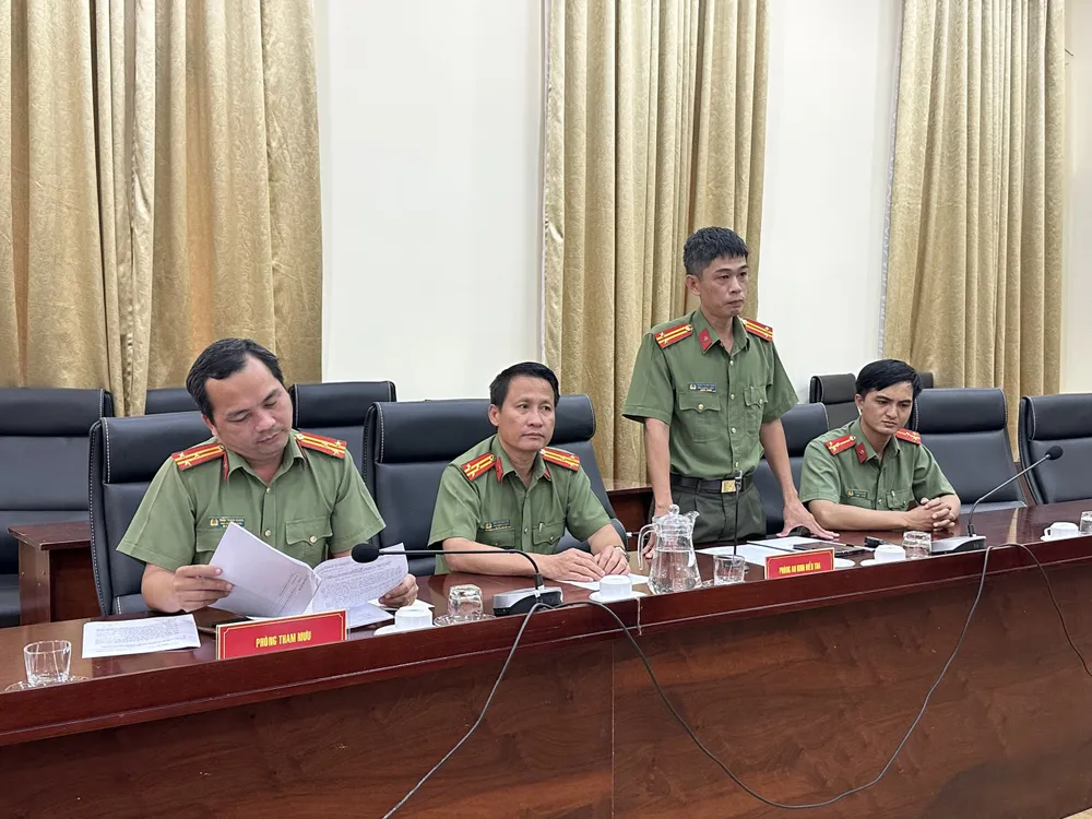 Công an TPHCM thông tin tại buổi họp báo Công an TPHCM thông tin tại buổi họp báo