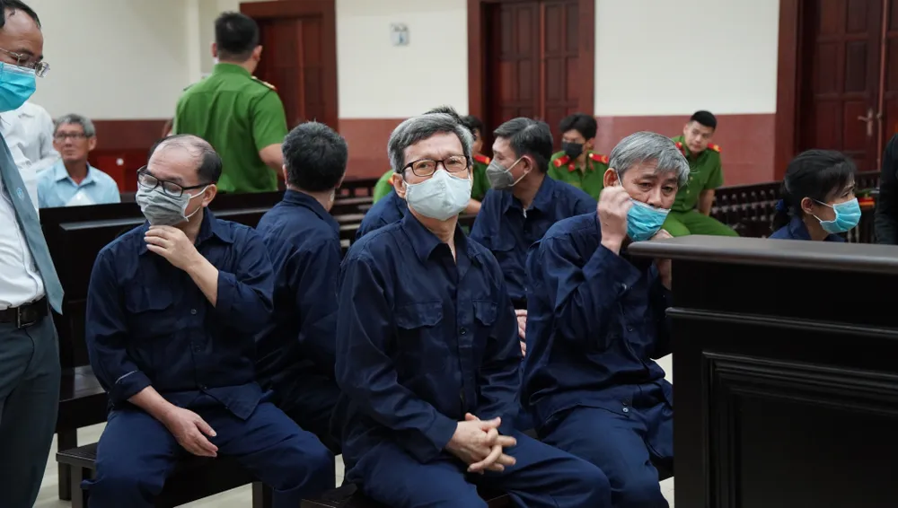 Các bị cáo tại tòa Các bị cáo tại tòa