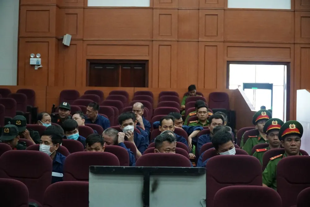 Các bị cáo tại tòa