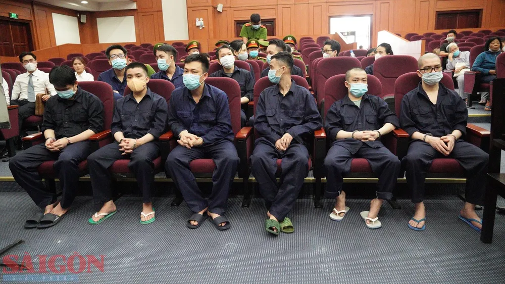 Các bị cáo tại tòa