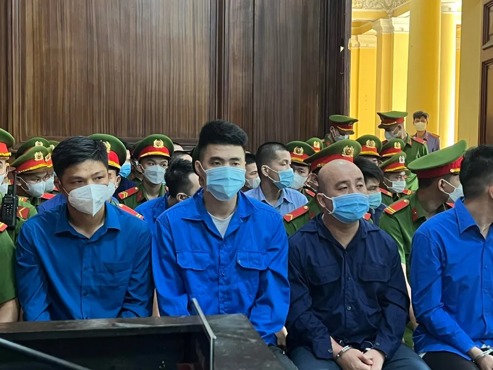 Các bị cáo tại tòa Các bị cáo tại tòa