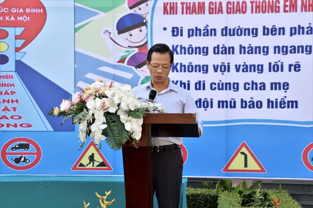 Phó Chủ tịch UBND quận 12 Đậu An Phúc phát biểu