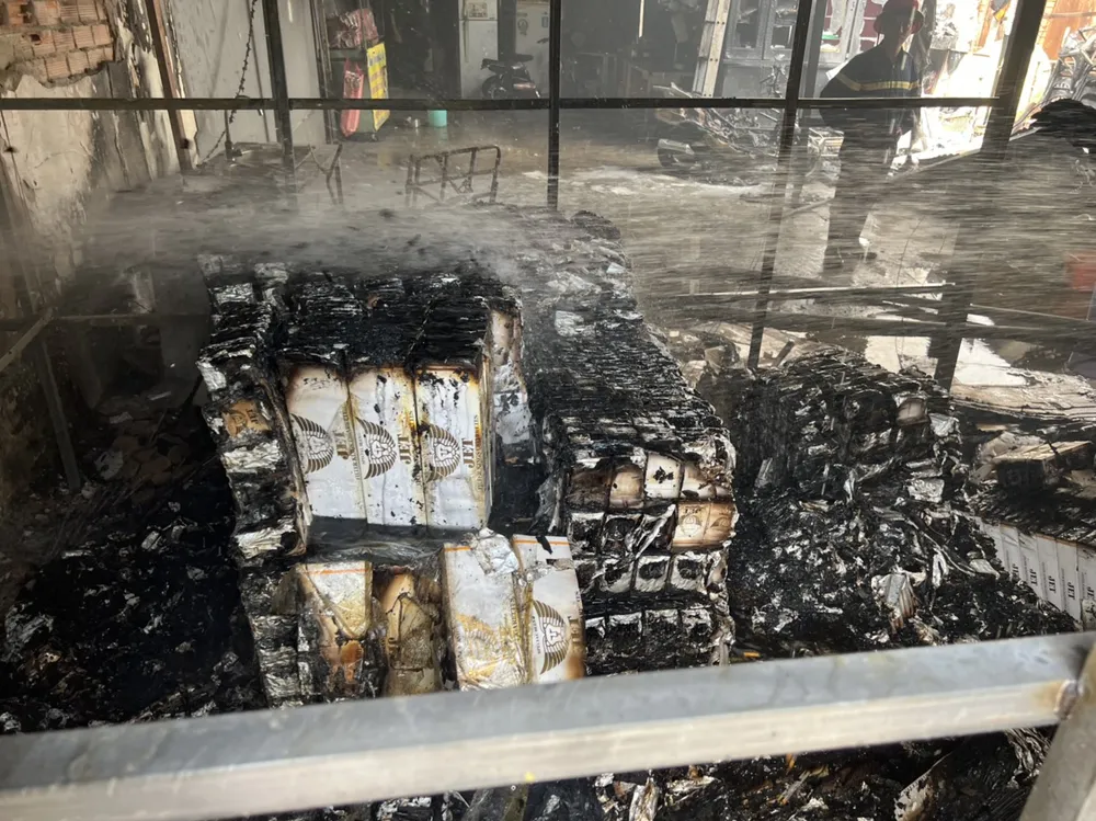 Hiện trường vụ việc. Ảnh: P.N.