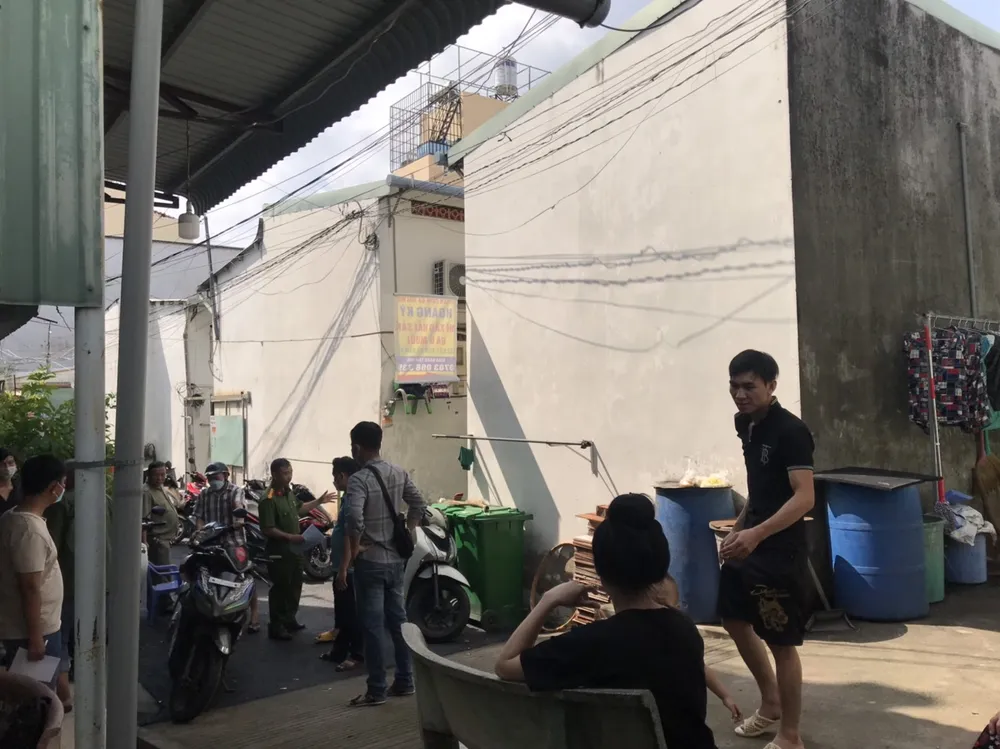 Công an có mặt ở hiện trường Công an có mặt ở hiện trường