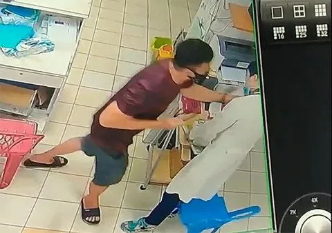 Hình ảnh vụ việc cắt từ clip