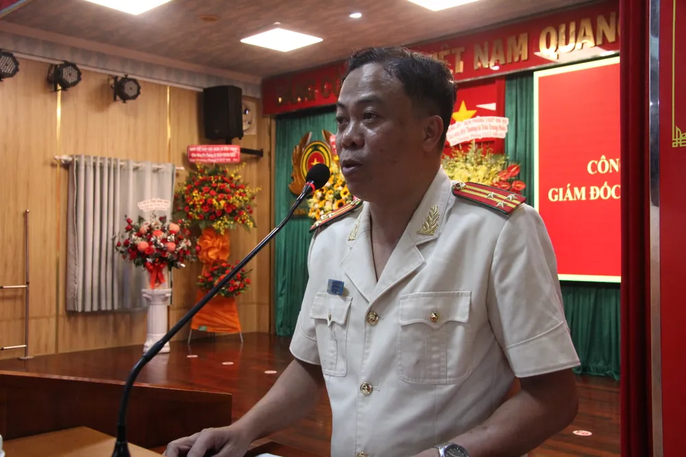 Thượng tá Trần Trung Hiếu, Trưởng Phòng PC08 Ảnh: CHÍ THẠCH Thượng tá Trần Trung Hiếu, Trưởng Phòng PC08 Ảnh: CHÍ THẠCH