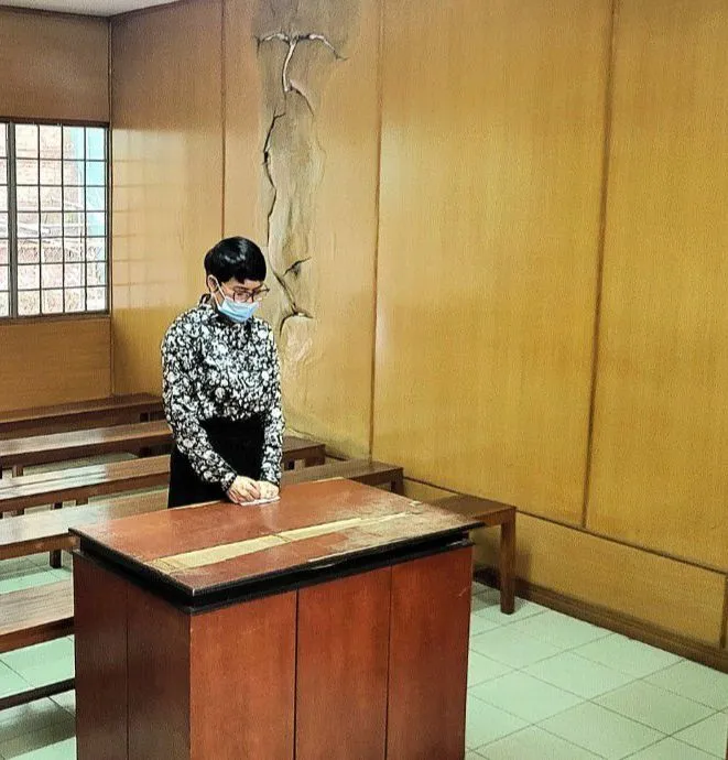 Bị cáo Vũ Ngọc Sửu tại tòa Bị cáo Vũ Ngọc Sửu tại tòa