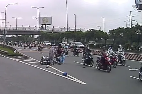 Hình ảnh vụ việc cắt từ clip