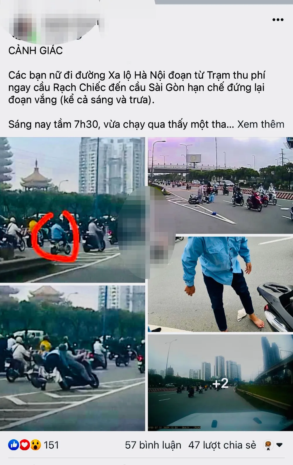 Thông tin anh N. chia sẻ đăng tải trên mạng xã hội