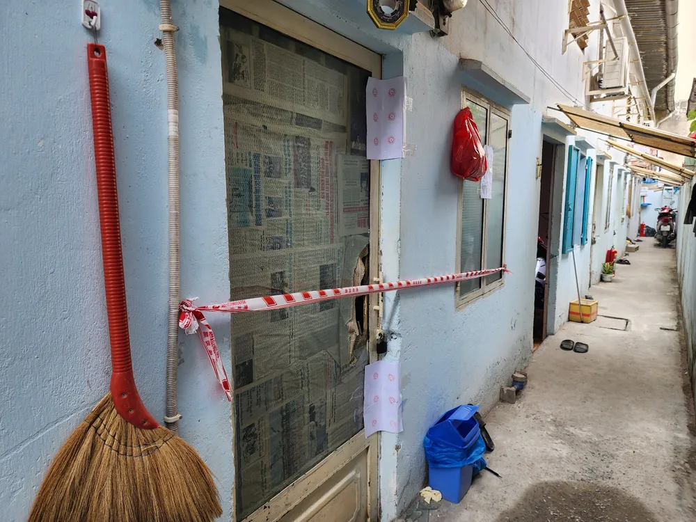 Căn phòng trọ nơi xảy ra vụ việc