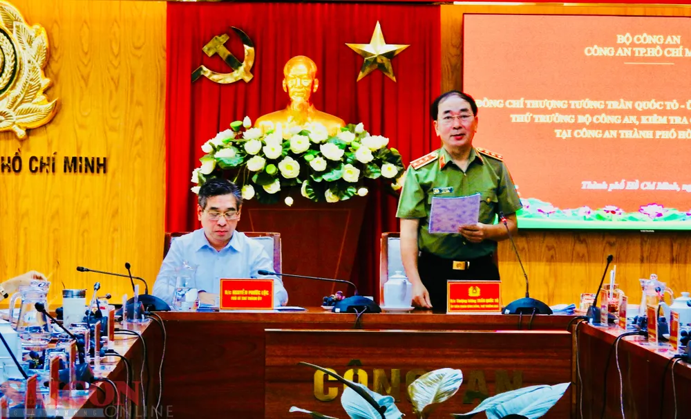 Thượng tướng Trần Quốc Tỏ, Thứ trưởng Bộ Công an phát biểu Thượng tướng Trần Quốc Tỏ, Thứ trưởng Bộ Công an phát biểu