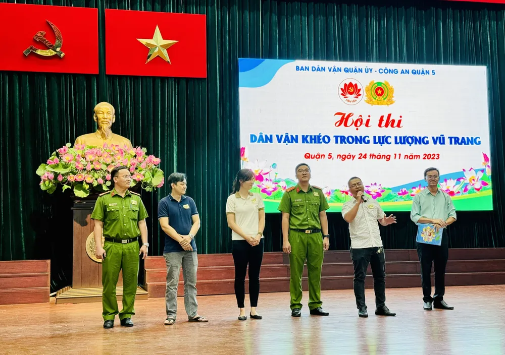 Các đội thi tại hội thi Dân vận khéo trong LLVT năm 2023. Các đội thi tại hội thi Dân vận khéo trong LLVT năm 2023.