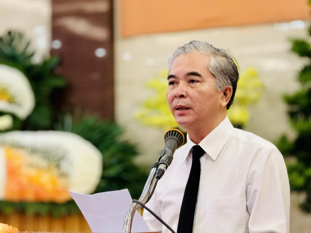 Phó Chủ tịch UBND TPHCM Ngô Minh Châu phát biểu tại buổi lễ Phó Chủ tịch UBND TPHCM Ngô Minh Châu phát biểu tại buổi lễ