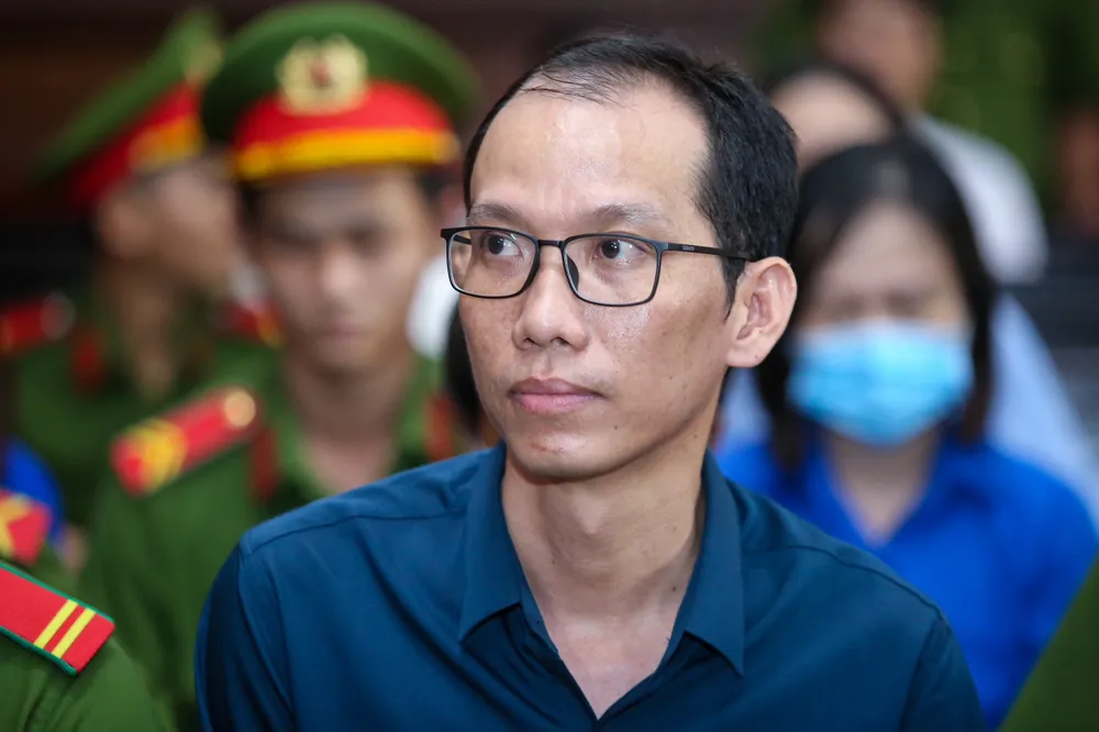 Bị cáo Nguyễn Văn Lợi (Giám đốc Công ty TNHH TMDV sản xuất Nguyễn Tâm) tại tòa