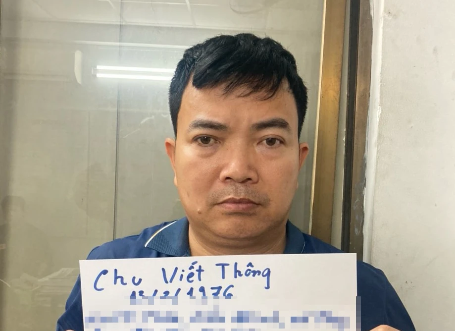 Chu Viết Thông tại công an 